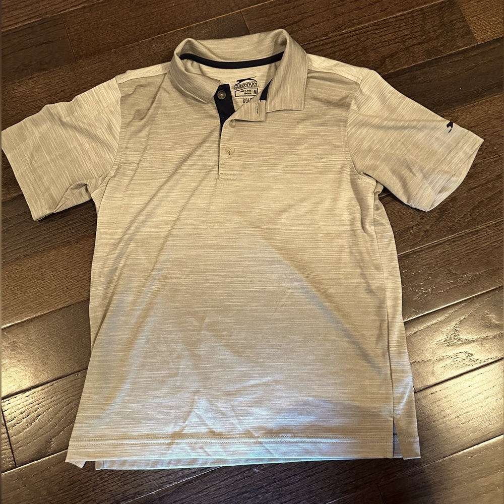 Gray Boys Polo Shirt